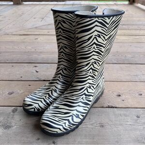Sperry TopSider Zebra Rain Boots